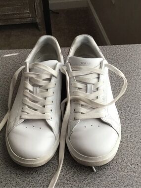 Tory Burch White Leather Low-Top Women’s Sneakers